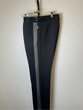 Richfresh Luxury Tailored Track Pants Black Gray 38